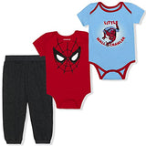 Marvel Spiderman Boys’ Bodysuit and Jogger Set for Infant – Blue/Red/Black