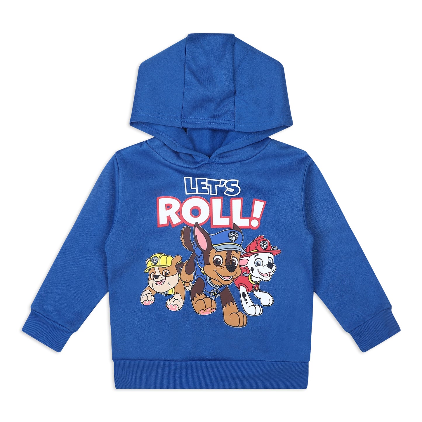 Nickelodeon Paw Patrol Marshall, Rubble and Chase Boys' Hoodie 2 Pack for Toddler and Little Kids – Grey/Blue