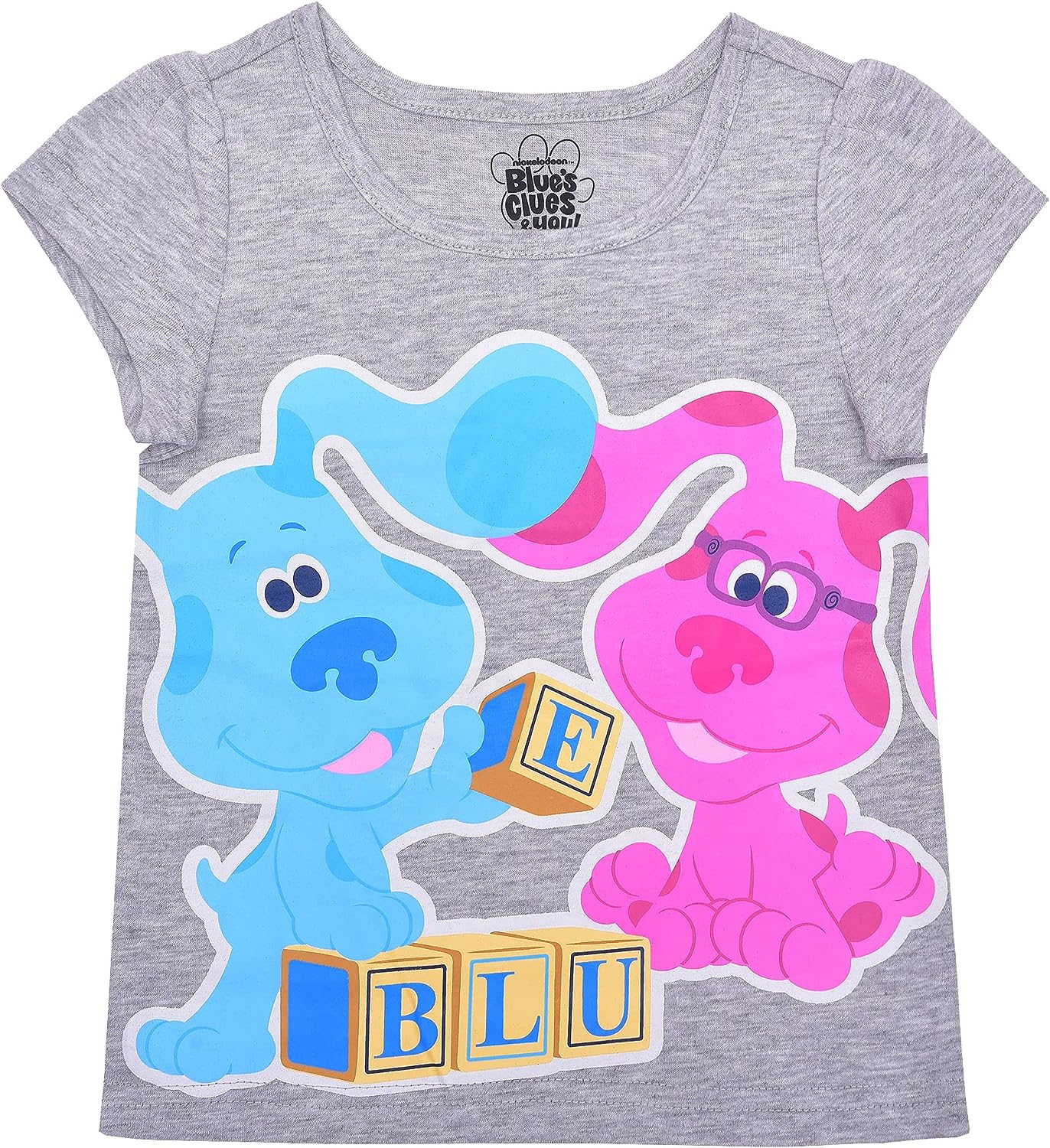 Nickelodeon Blue?s Clues Girls Blue and Magenta T-Shirt, Zip Up Hoodie and Leggings Set for Infant and Toddlers