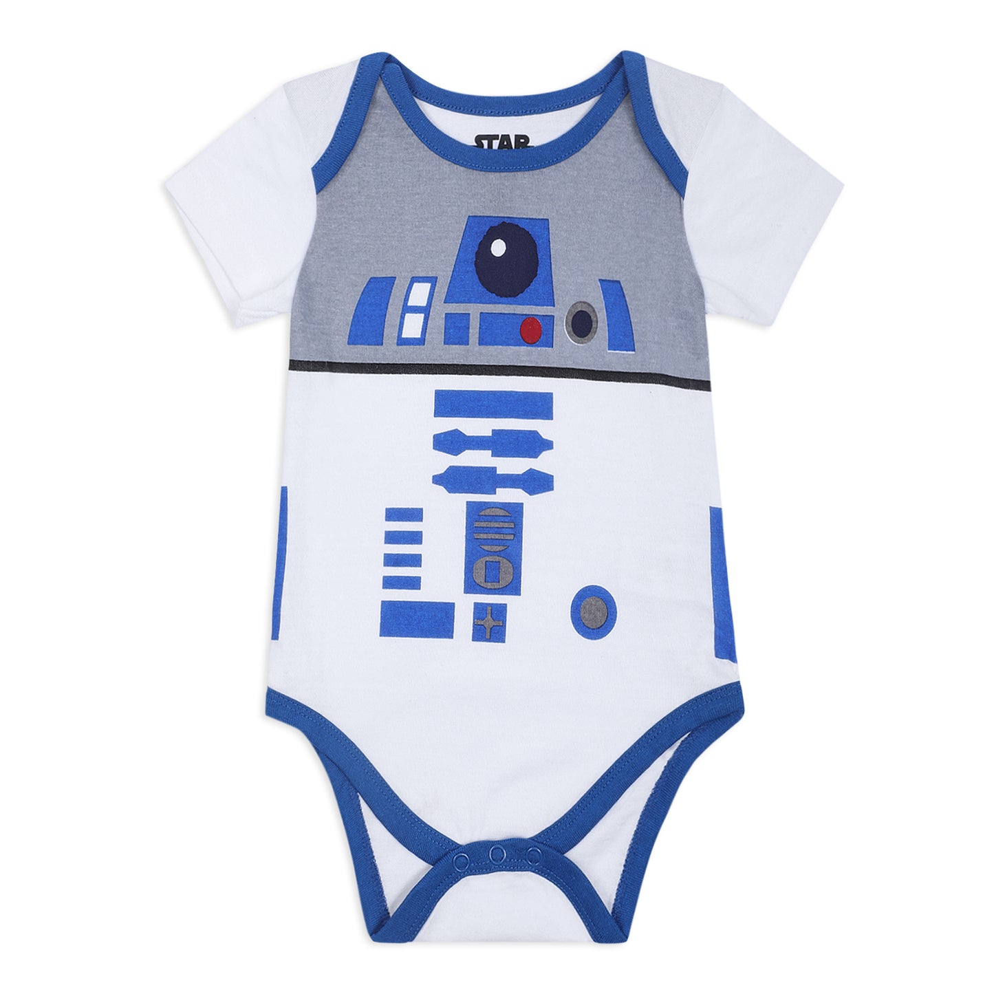 Star Wars Boys' 5 Pack Bodysuit Costume for Infant – Blue/Grey/Brown/Black/White