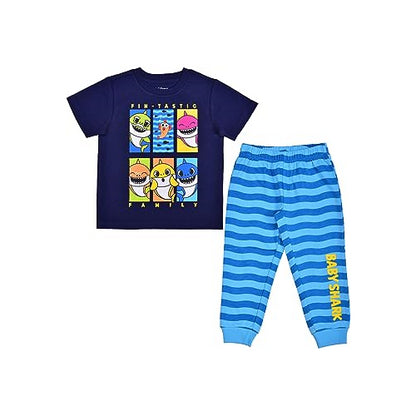 Nickelodeon Baby Shark Boys? T-Shirt and Jogger Set for Toddler ? Blue/Navy/Gray