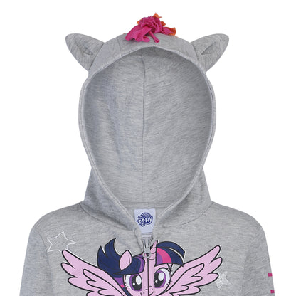 My Little Pony Girl's Roleplay Hoodie with 3D Ears Grey
