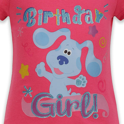 Nickelodeon Blue?s Clues Girls? Birthday T- Shirt for Infant and Toddler ? Pink