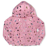 Young Hearts Girls’ Zip Up Windbreaker Jacket for Little Kids – Pink or Green