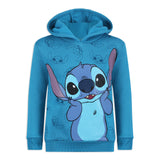 Disney Lilo and Stitch Boys’ Pullover Hoodie for Toddler and Little Kids – Blue