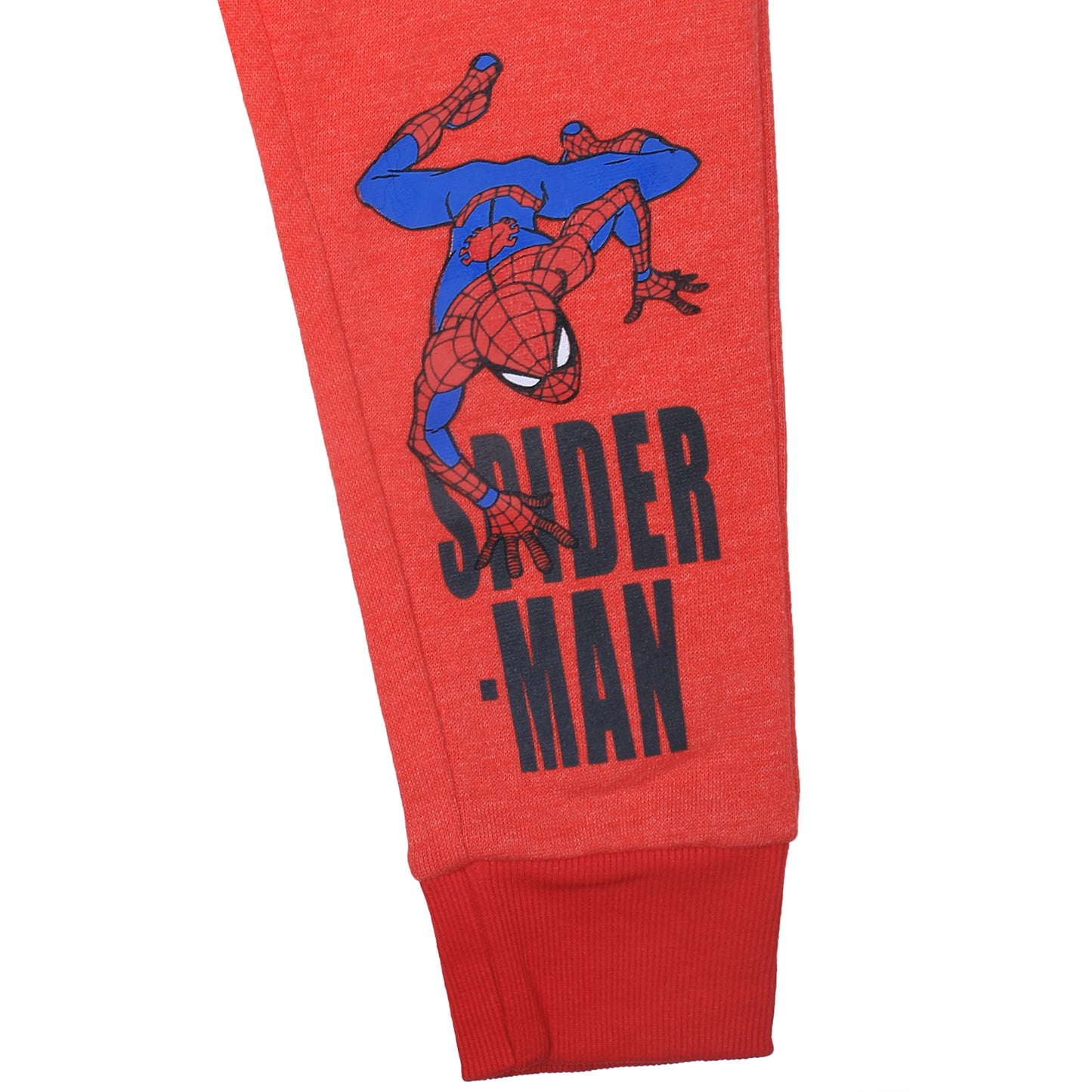 Marvel Spiderman Boys 2 Pack Joggers with Drawstring for Toddler and Little Boys - Red/Black