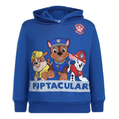 Nickelodeon Paw Patrol Boys' 2 Pack Hooded Sweatshirt for Toddler and Little Kids – Navy/Grey or Navy/White