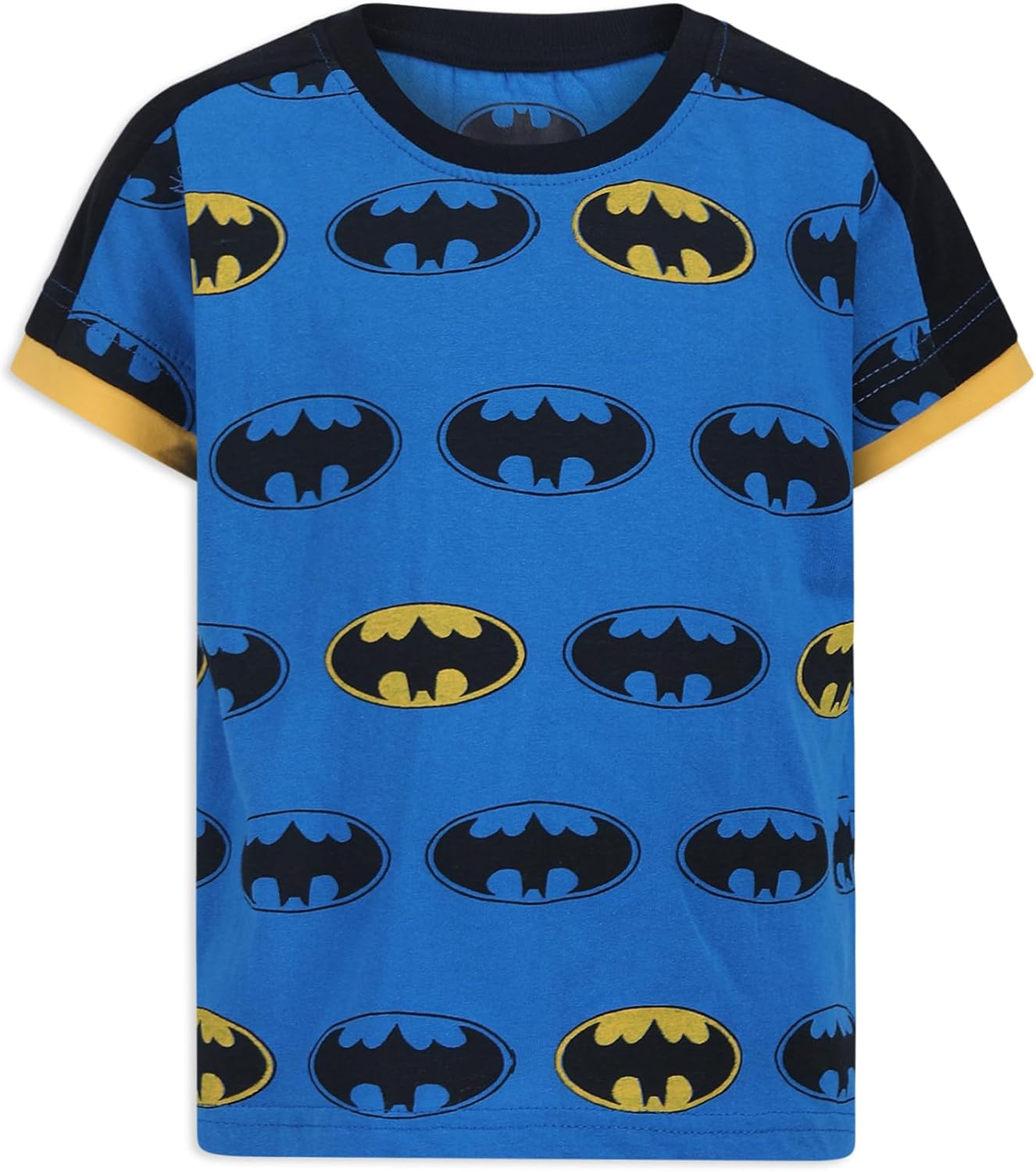 Warner Bros. Boy's 3-Pack Batman Short Sleeve Graphic Tee Shirt Set, Size 7