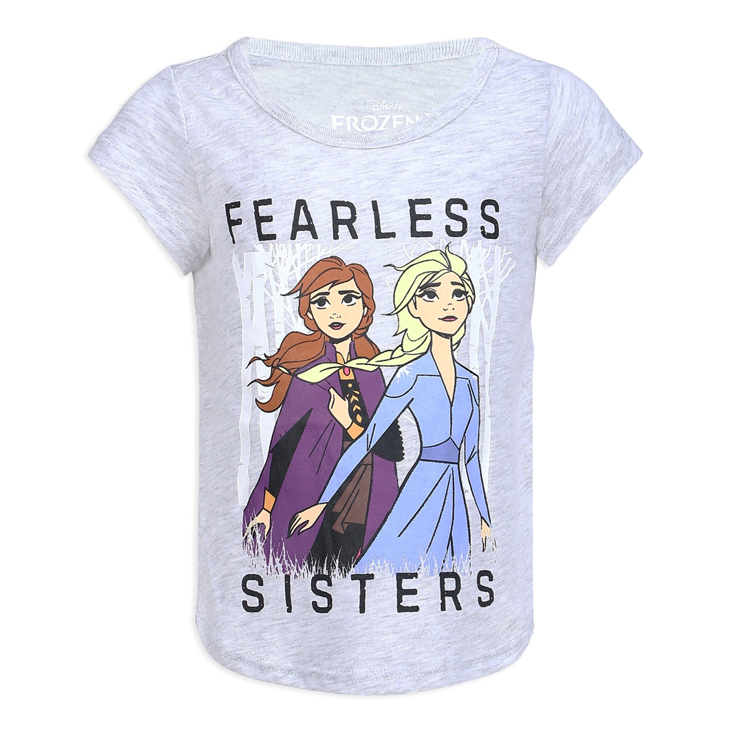 Disney Frozen Elsa & Anna Girls’ 3 Pack T-Shirt for Toddler, Little and Big Kids