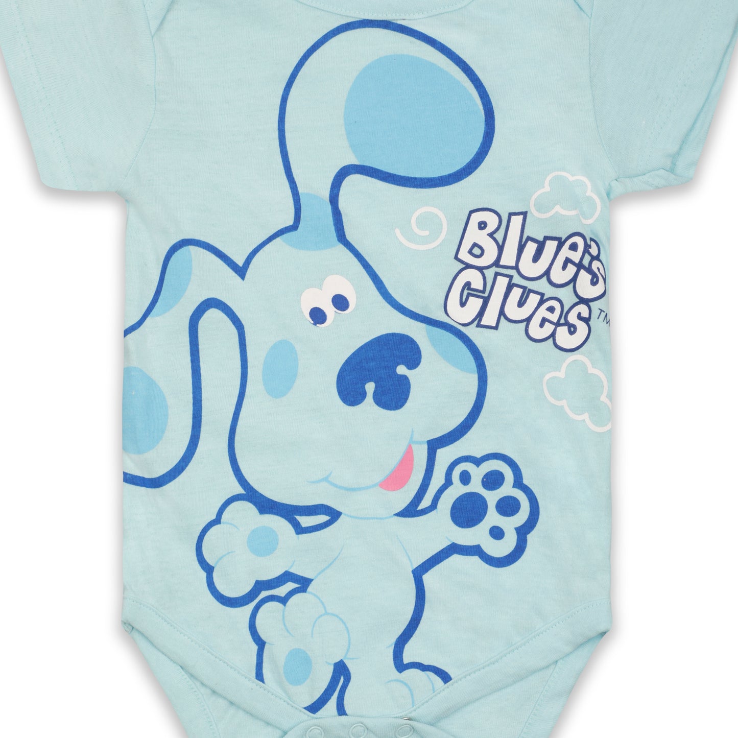 Nickelodeon Blues Clues Boys Short Sleeve Bodysuit for Newborn and Infant – Blue