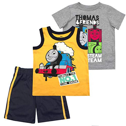 Nickelodeon Boys 3-Piece Shirts and Short Set: Rugrats, Top Wing, Thomas