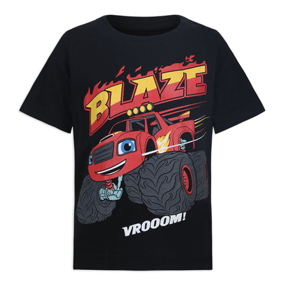 Blaze and The Monster Machines Toddler Boys' T-Shirt (Pack of 3) Blue