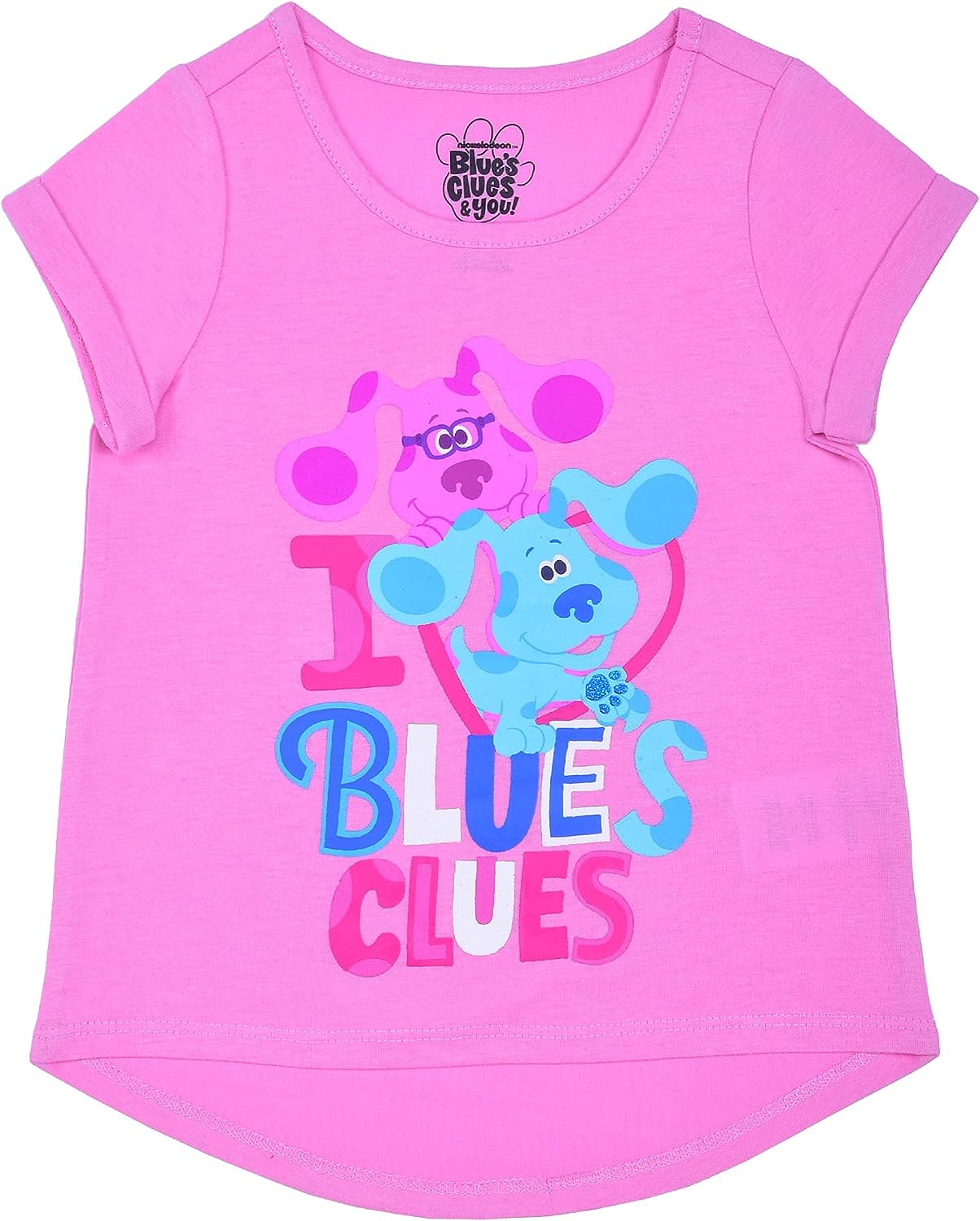 Nickelodeon Blue?s Clues Girls? Blue and Magenta T-Shirt and Legging Set for Infant and Toddler ? Pink/Blue