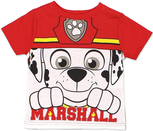 Nickelodeon Paw Patrol Boys’ Chase or Marshall Tees for Toddler – Blue/Red/White