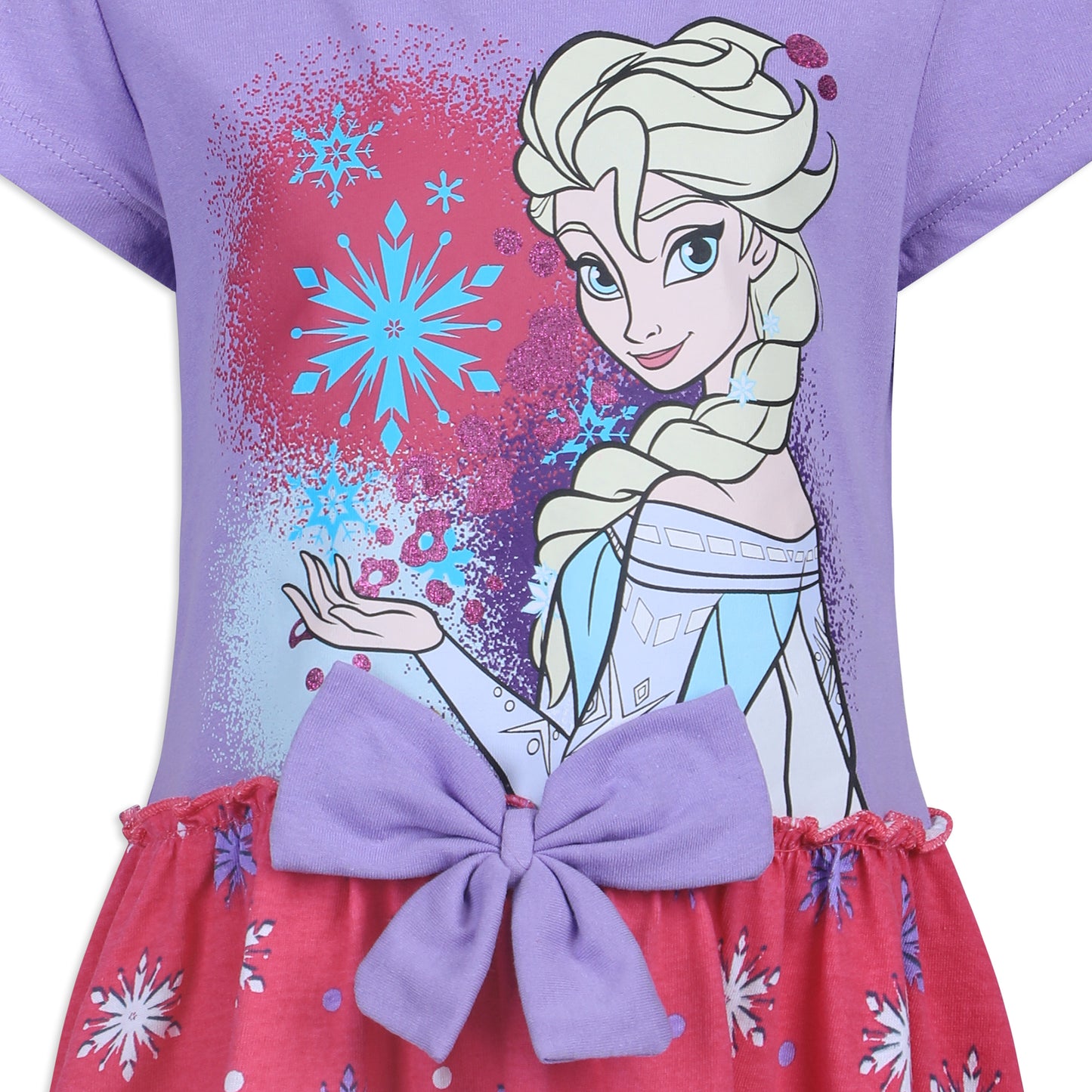 Disney Frozen Elsa Girls 2 Pack Dresses for Toddler - Pink/Purple/Multicolor
