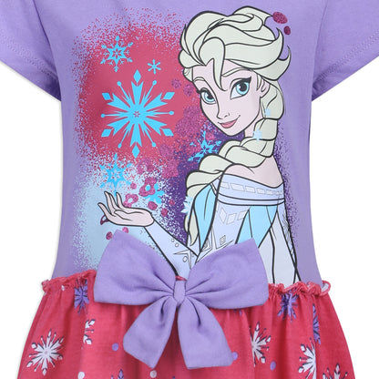 Disney Frozen Elsa Girls 2 Pack Dresses for Toddler - Pink/Purple/Multicolor