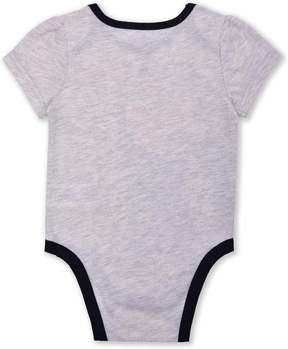 Disney Nightmare Before Christmas Sally and Jack Girls? 3 Pack Bodysuit for Newborn and Infant ? Purple/Grey/Black