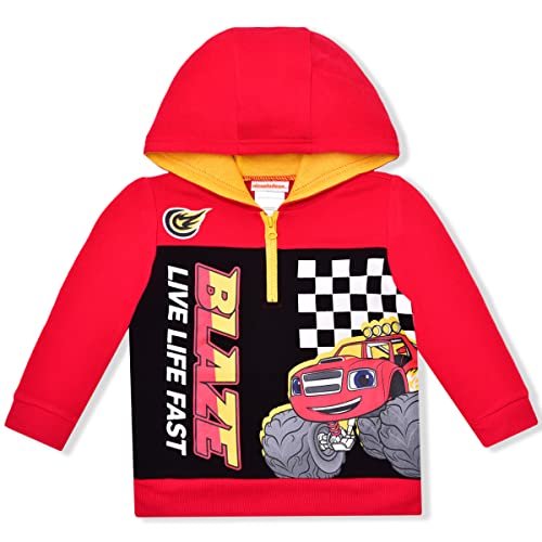 Nickelodeon Blaze and The Monster Machines Boys’ Zip Up Hoodie for Toddler – Red