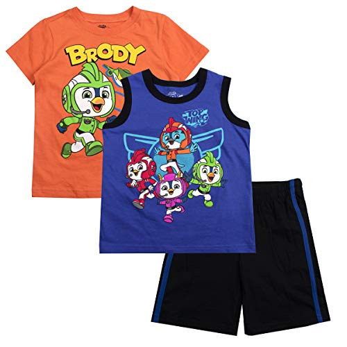 Nickelodeon Boys 3-Piece Shirts and Short Set: Rugrats, Top Wing, Thomas