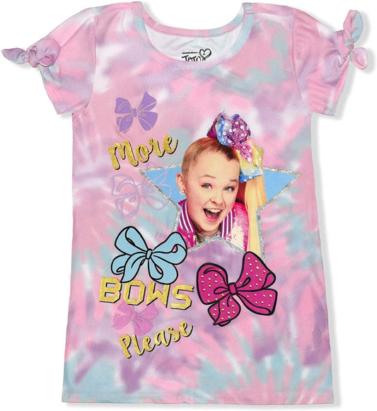 Nickelodeon JoJo Siwa Girls’ T-Shirt for Little and Big Kids – Pink