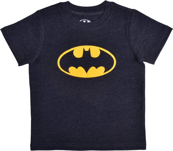 BATMAN Boys? T-Shirt and Jogger Pants Set for Toddler and Little Kids ? Yellow/Black/Grey