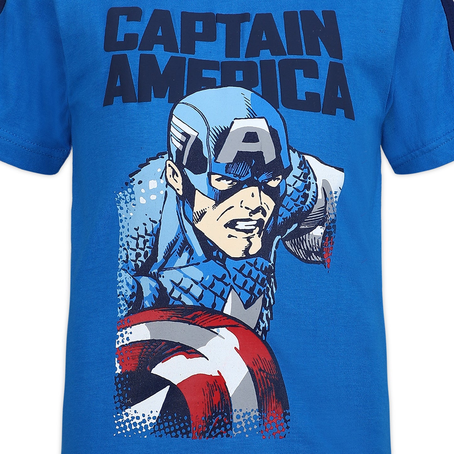 Marvel Avengers Captain America, Hulk and Iron Man Boys’ 4 Pack T-Shirt for Toddler and Little Kids - Navy/Blue/Green/Red