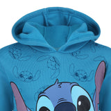 Disney Lilo and Stitch Boys’ Pullover Hoodie for Toddler and Little Kids – Blue