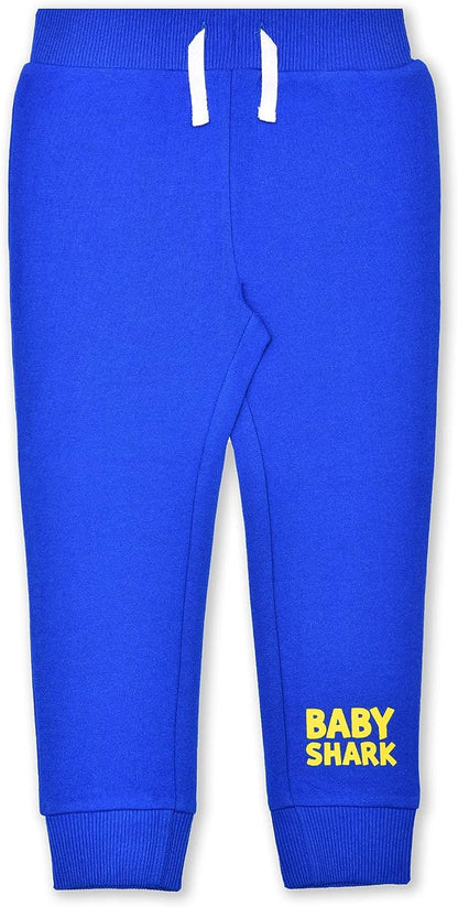 Nickelodeon Baby Shark 2 Piece T-Shirt and Jogger Sweatpants For Boy Infant, Toddler and Little Kids - Blue/Yellow