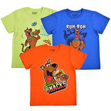 Warner Bros Scooby-Doo Boys’ T-Shirt 3 Pack for Toddler – Blue/Green/Orange