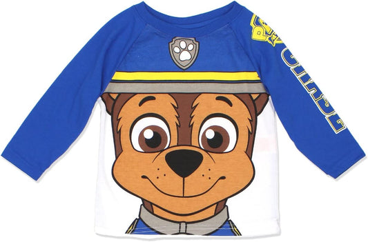 Nickelodeon Paw Patrol Boys’ Chase or Marshall Tees for Toddler – Blue/Red/White