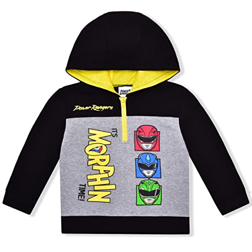 Power Rangers Boy's Morphin Time! Half Zip Pullover Fashion Hoodie