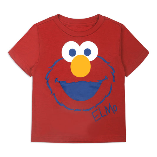 Sesame Street Elmo or Cookie Monster Boys’ T-Shirt for Infant and Toddler – Blue/Red