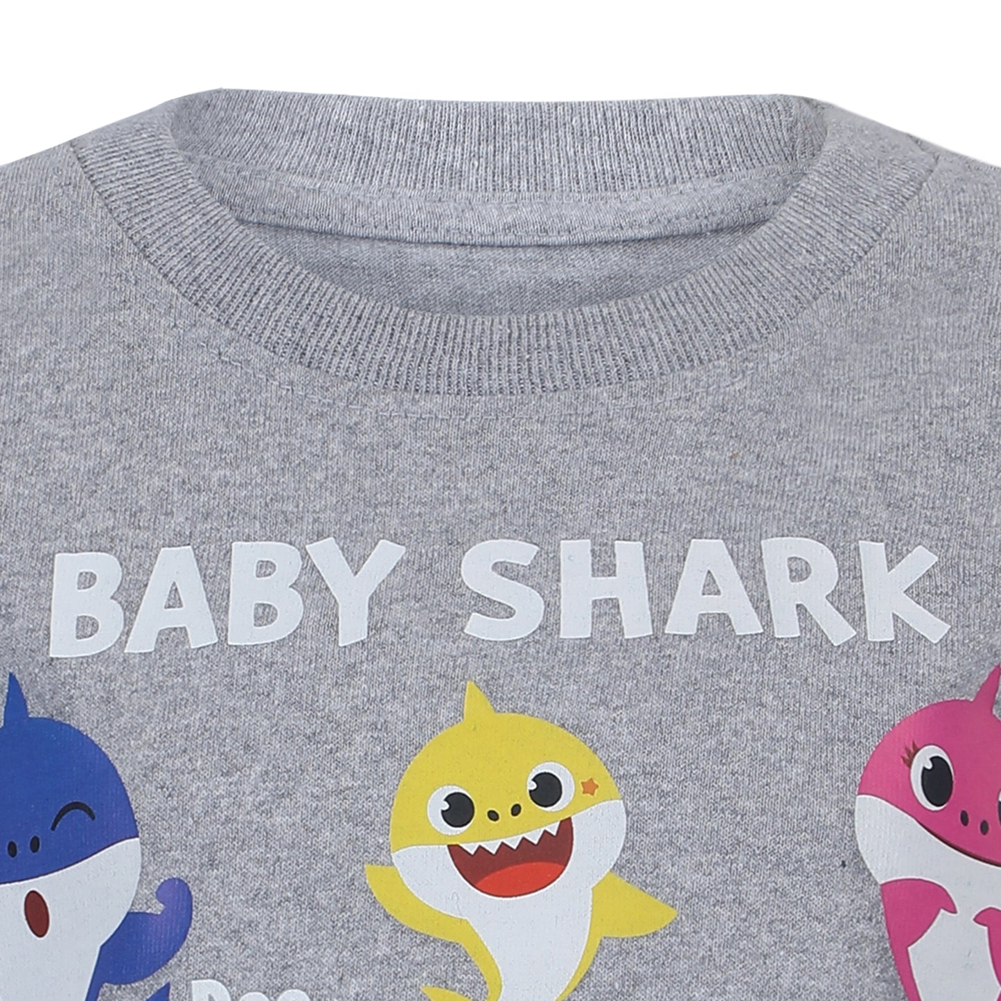 Nickelodeon Baby Shark T-Shirt and Short Set for Toddler Boys – Blue/Black or Grey/Blue or Grey/Orange or Grey/Black