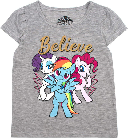 My Little Pony Hasbro Twilight Girls' Short Sleeve T-Shirt (Pack of 3)