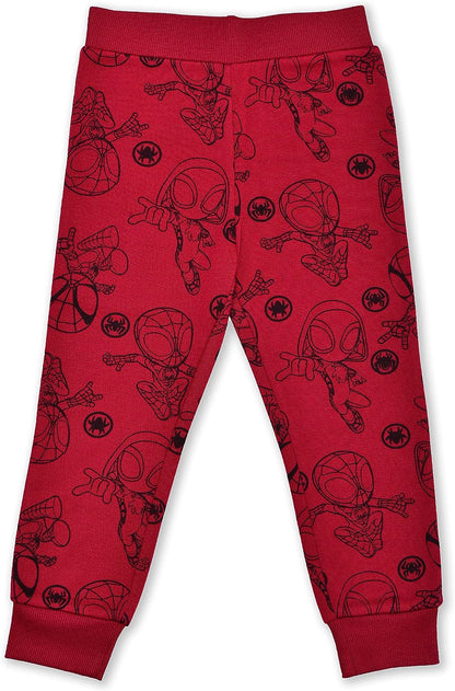 Marvel Spidey and His Amazing Friends Red Hoodie and Jogger Sweatpant Set for Toddler Boy