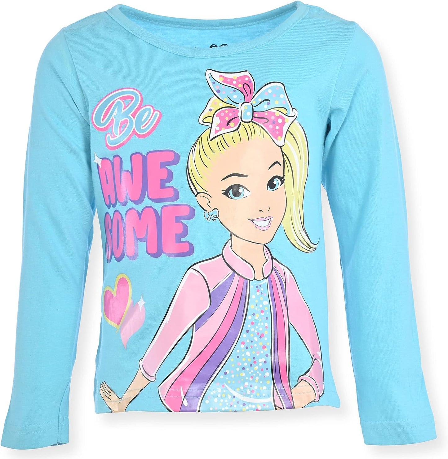 Nickelodeon Girl's 3-Pack JoJo Siwa Long Sleeve Graphic Tee Shirt