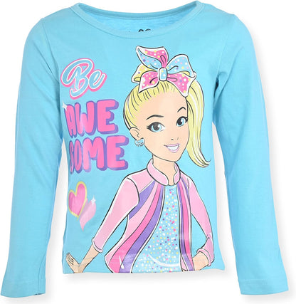 Nickelodeon Girl's 3-Pack JoJo Siwa Long Sleeve Graphic Tee Shirt