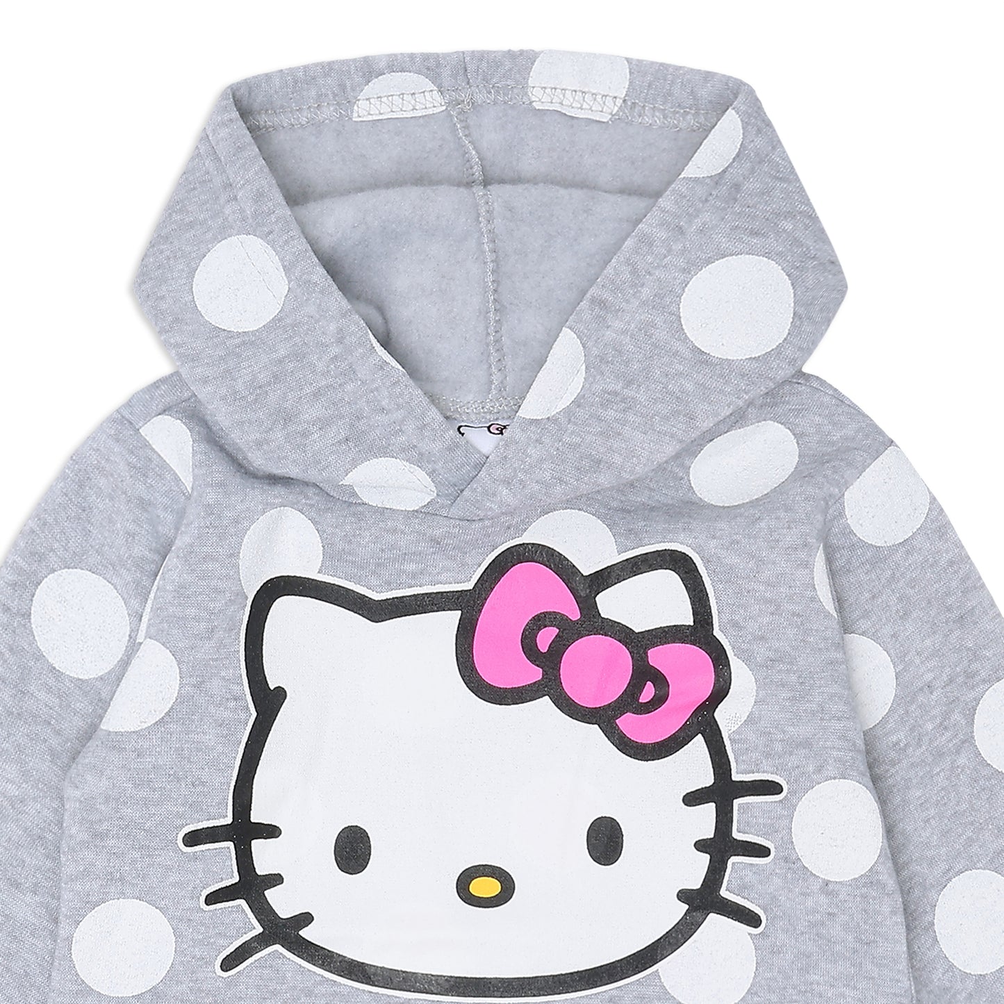 Hello Kitty Girls 2 Piece Hoodie and Legging Set for Infant, Toddler, Little and Big Girl - Grey/Pink