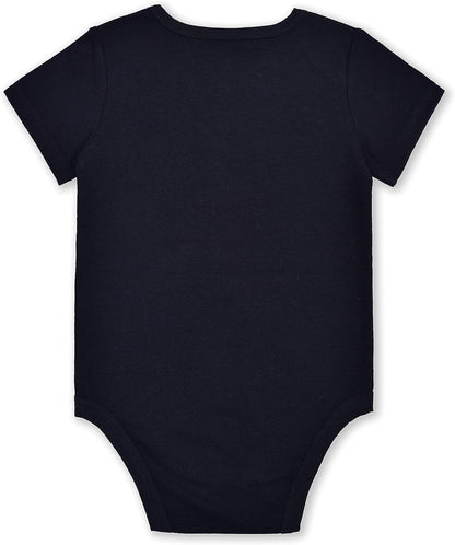 Disney Nightmare Before Christmas Boys Short Sleeve Bodysuit with Cap Set for Baby and Infant ? Black/White