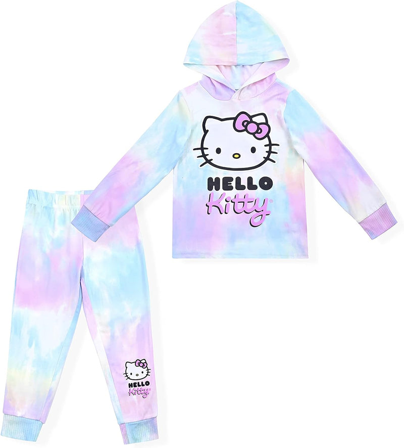 Hello Kitty Girls? Hoodie and Jogger Set for Toddler, Little and Big Kids ? Multicolor