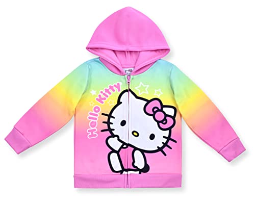 Hello Kitty Girls’ Zip-Up Hoodie for Infant, Toddler, Little and Big Kids – Multicolor