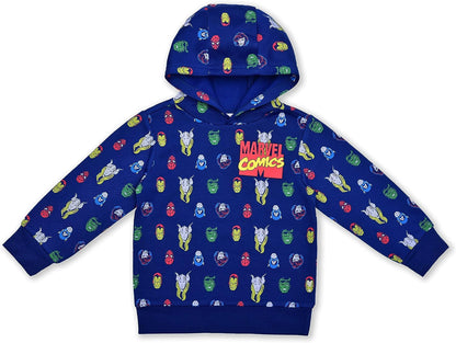 Marvel Comics Avengers Boys Hoodie and Jogger Pants Set for Toddlers and Little Kids ? Red/Navy