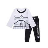 Star Wars Boys Baby Yoda, Darth Vader or Stormtrooper Long Sleeve T-Shirt and Jogger Pants Set for Toddler and Little Kids