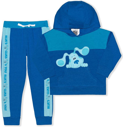 Nickelodeon Blue’s Clues Boys’ Pullover Hoodie and Joggers Set for Toddler – Blue