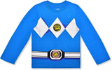 Hasbro Power Rangers Boys? Long Sleeve Shirt and Jogger Pants Set for Little Kids ? Blue/Red