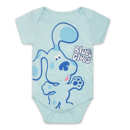 Nickelodeon Blues Clues Boys Short Sleeve Bodysuit for Newborn and Infant – Blue