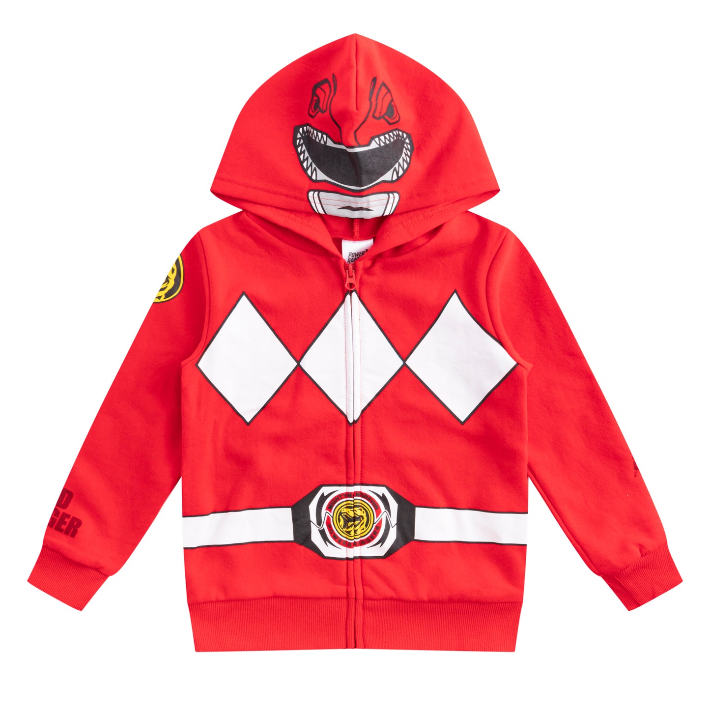 Hasbro Power Rangers Boys’ Zip Up Hooded Sweatshirt for Little Kids – Multicolor