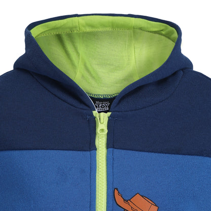 Disney Toy Story Boys Half Zip Up Hoodie for Toddler and Little Kids – Blue/Navy