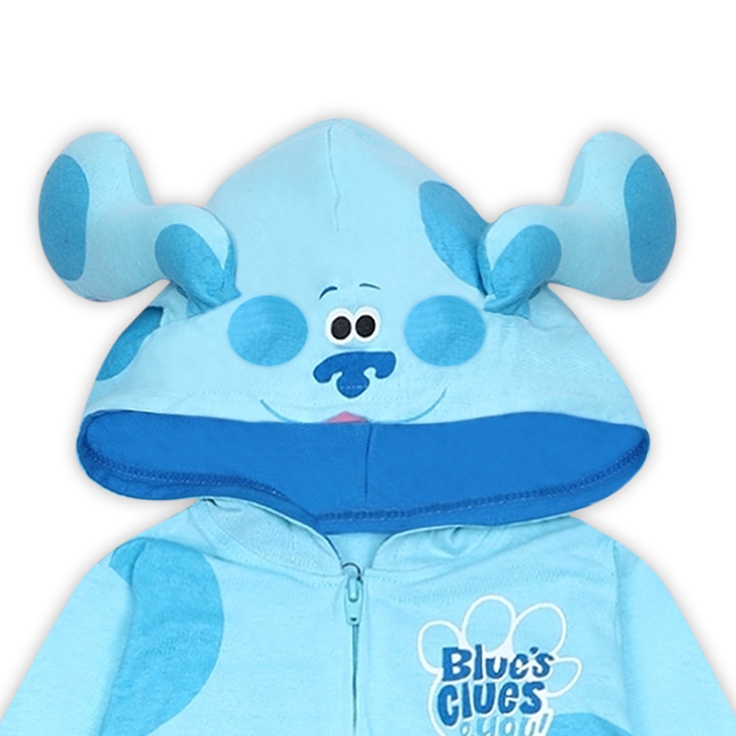 Nickelodeon Blue’s Clues & You! Boys’ Zip Up Hooded Coverall for Newborn and Toddler - Blue