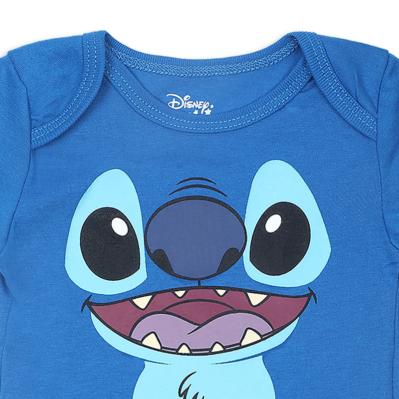 Disney Lilo and Stitch Baby Boys’ Bodysuit Costume and Cap for Newborn and Infant – Blue